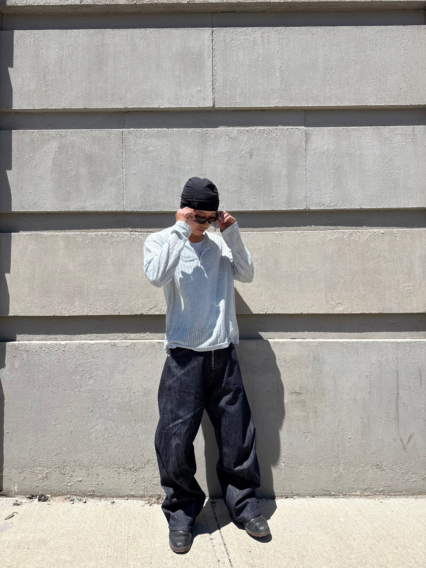 Blue COOL Mild See-Thru Henley