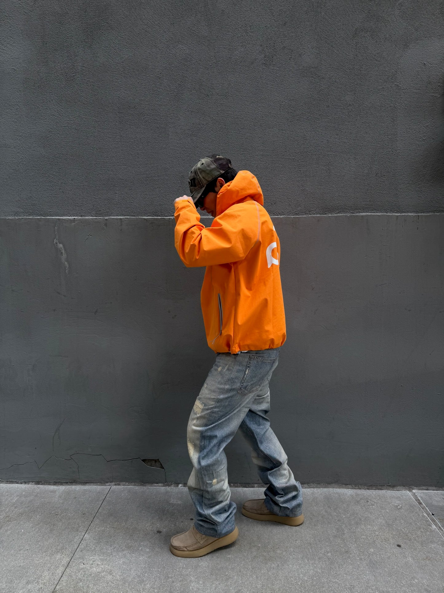Printed Distress Denim