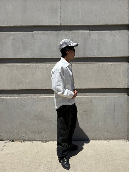 White Double Layer Detail Shirt