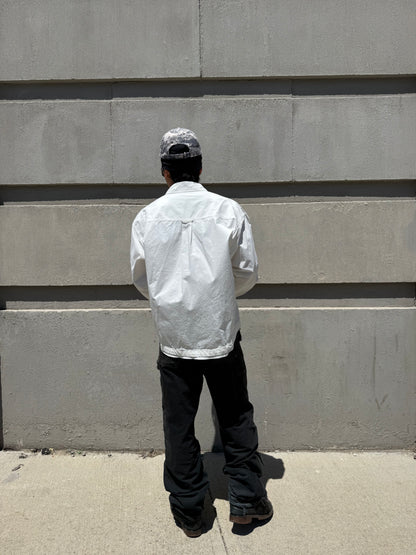 White Double Layer Detail Shirt