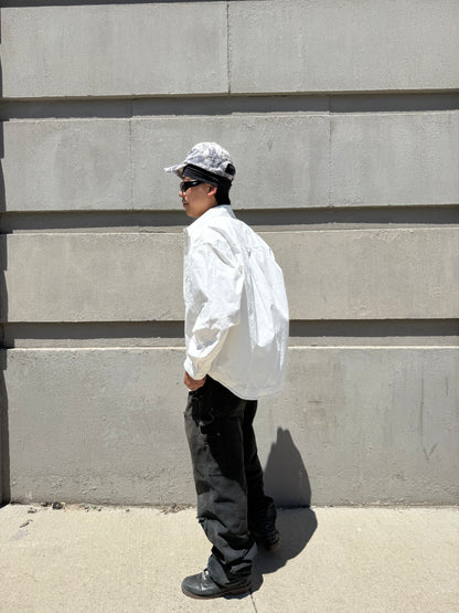 White Double Layer Detail Shirt