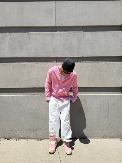White Balloony Parachute Pants