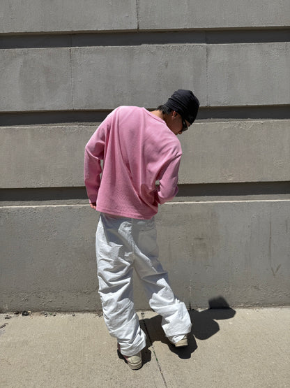 White Balloony Parachute Pants