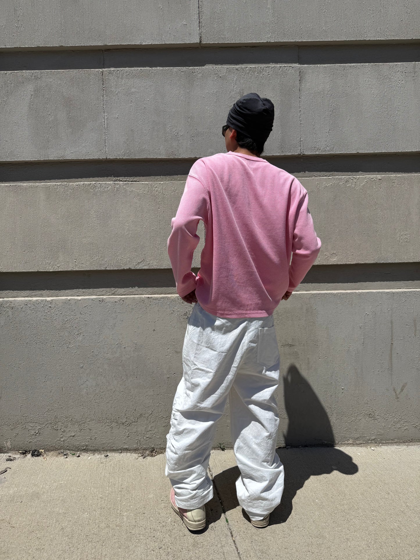 White Balloony Parachute Pants