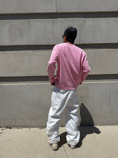 White Balloony Parachute Pants